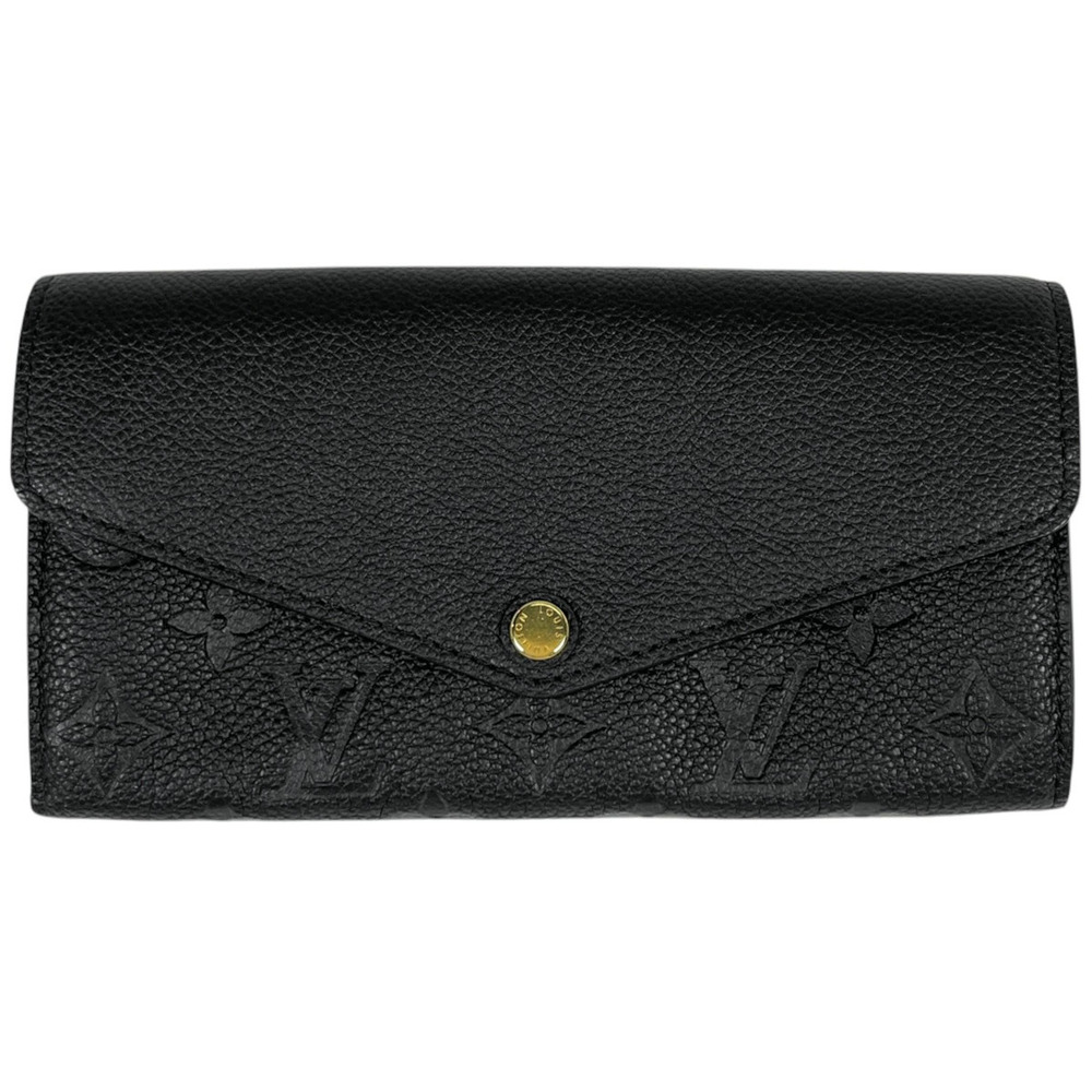 Louis Vuitton Portefeuille Sarah Long Wallet Monogram Empreinte Noir Black